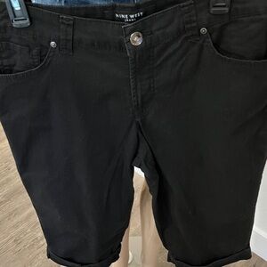 Nine West Classic Black Bermuda Shorts